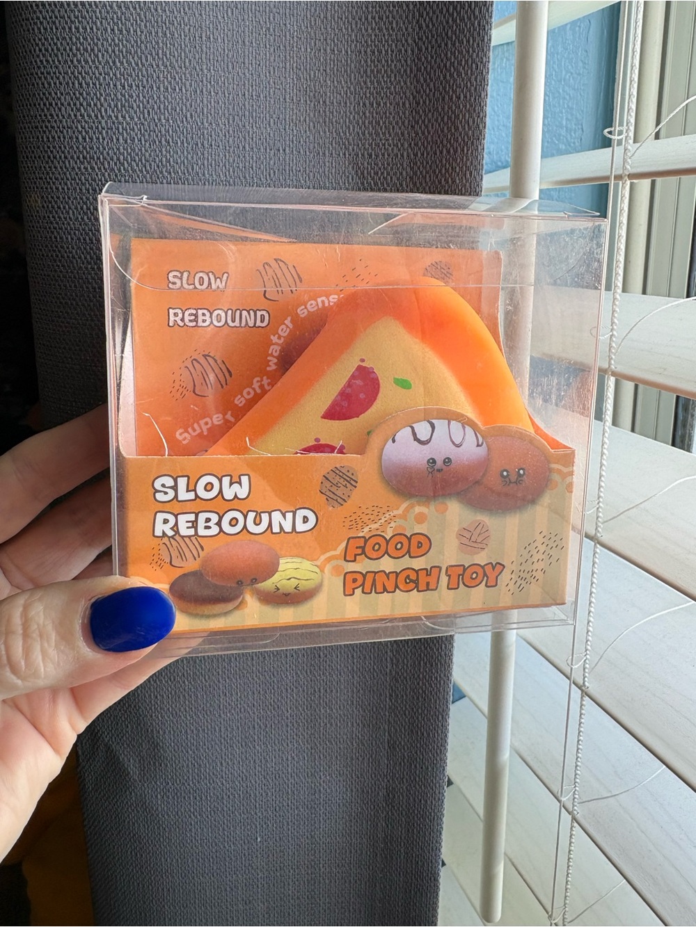 Pizza slice squishy- creamy texture
